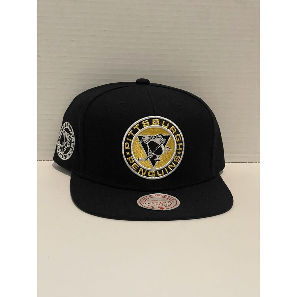 Mitchell & Ness Men's Cap Pittsburgh Penguins Black‎ Alternate Flip Snapback Hat